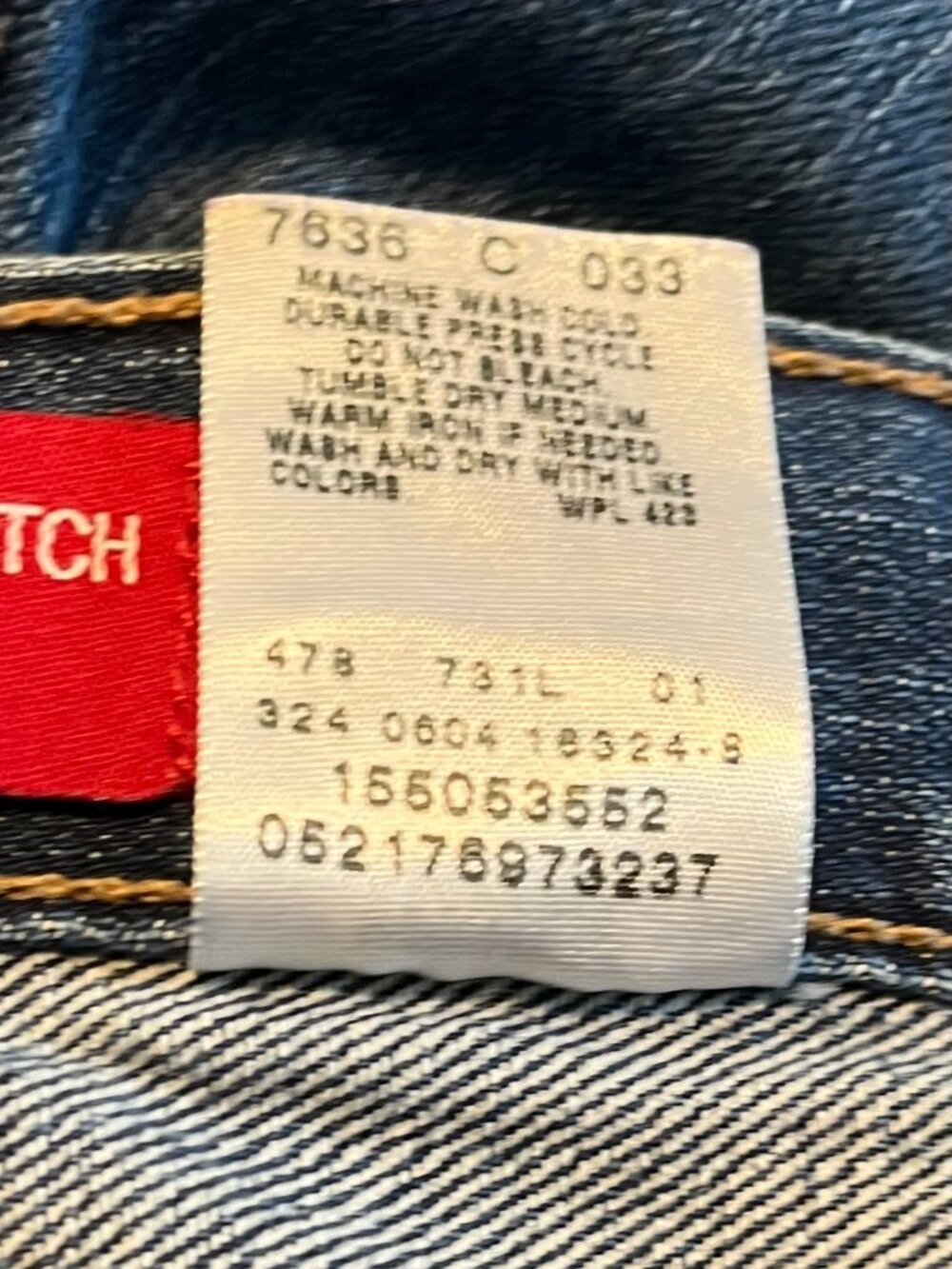 Vintage Levi's 505 Regular Fit Straight-Leg Jeans size 12 M - Picture 7 of 7